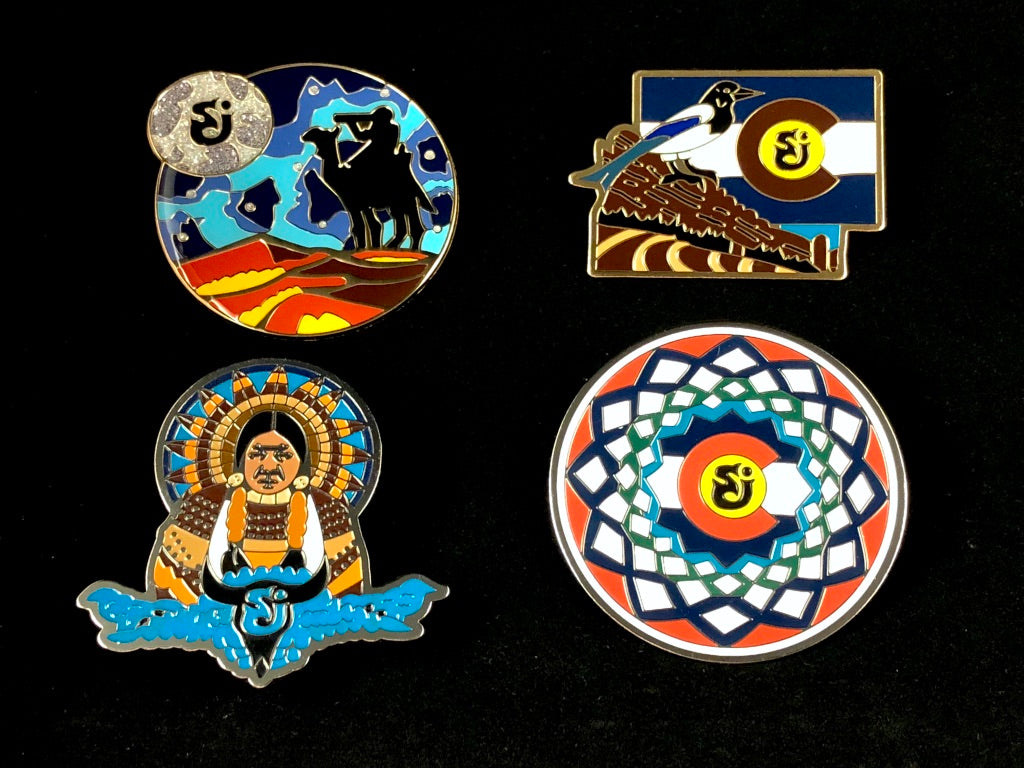 Official SCI Red Rocks Limited Edition Pin Set – Four Direction Batik