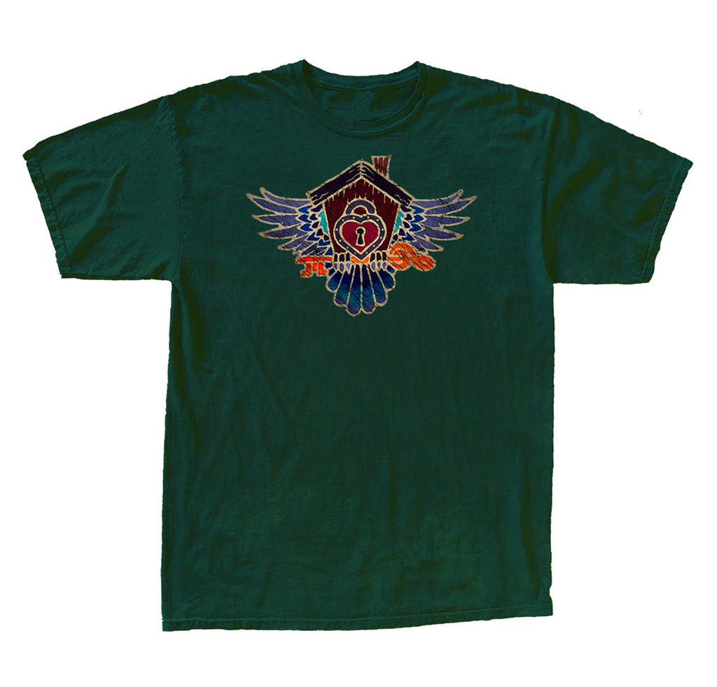 "Just Another Bird In A House" Railroad Earth Four Direction Batik