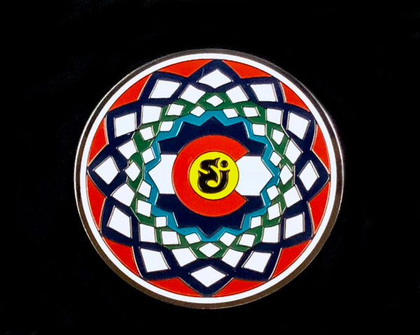 Sci Red Rocks Official SCI Red Rocks 2017 Limited Edition Pin – Four Direction Batik